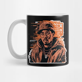 Dynamic Thug Life Design with Black Man Mug